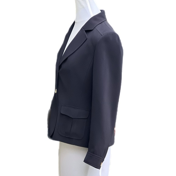 Tahari Arthur S Levine 6P Black Jacket Blazer Gold Excellent Condition - Picture 6 of 12